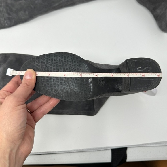 Stuart Weitzman Grey Tieland Over the Knee Boots - Picture 11 of 14